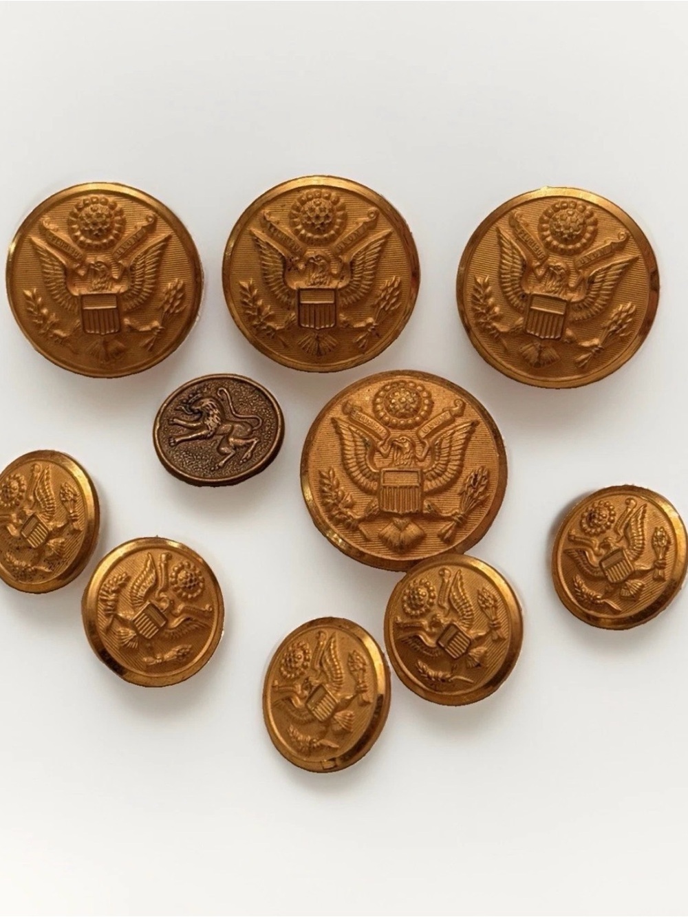 Lot Of Waterbury Button Co Conn E Pluribus Unum